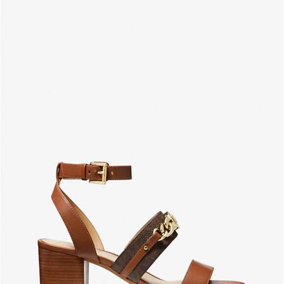 Roxane Flex Embellished Leather and Logo Sandal - Picture 2 of 3